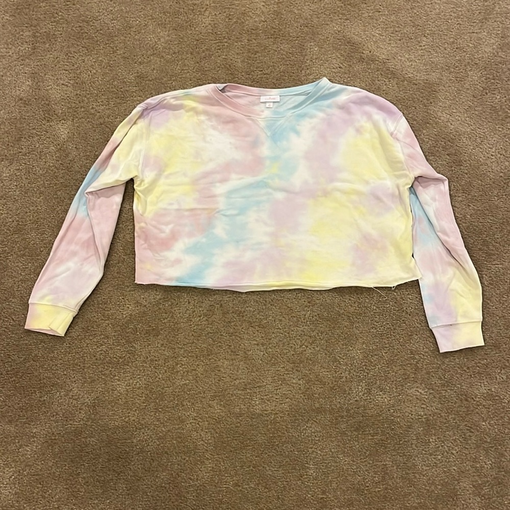 pastel tie dye sweater